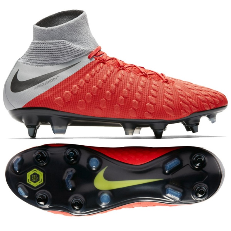Pantof de fotbal Nike Hypervenom 3 Elite Df Sg Pro Ac M AJ3812-600 roșu roșu