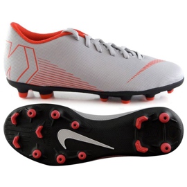 Pantofi de fotbal Nike Mercurial Vapor 12 Club Gs Mg Jr AH7350-060 multicolor alb Pantofi de fotbal Nike Mercurial Vapor 12 Club Gs Mg Jr AH7350-060 multicolor alb