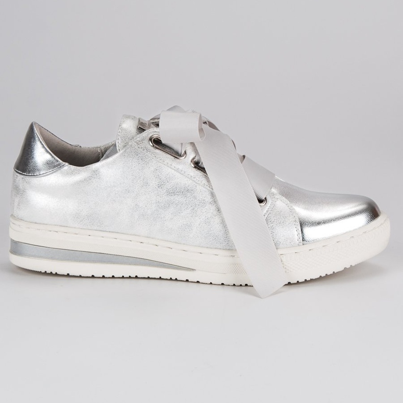 Filippo Pantofi Legați Argintii gri