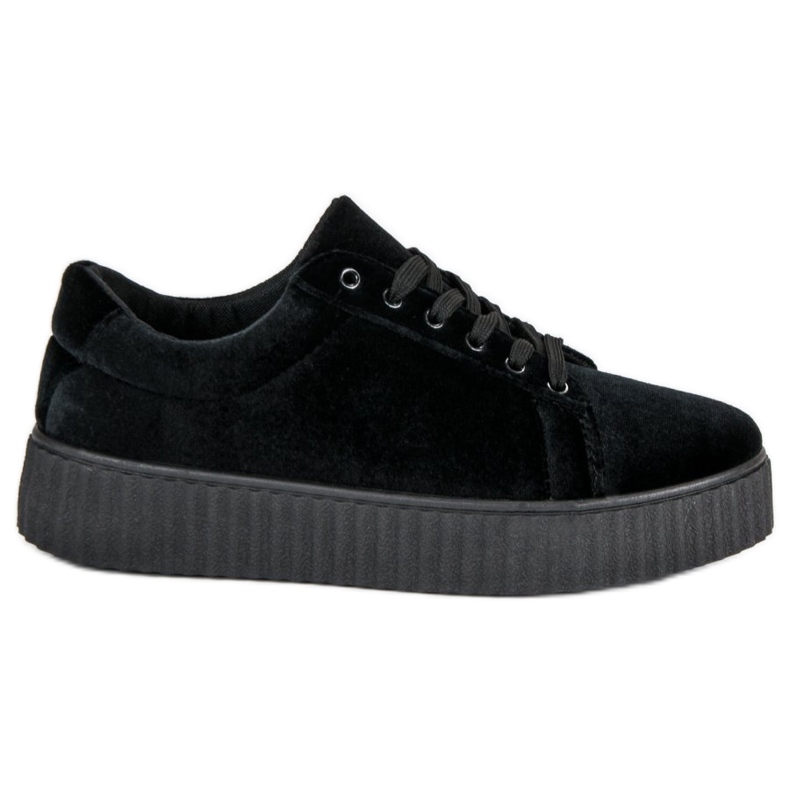 McKey Adidași Creepers din Velour negru