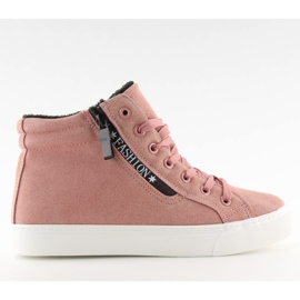 Adidași roz cald la gleznă W-3072 Adidași roz cald la gleznă W-3072