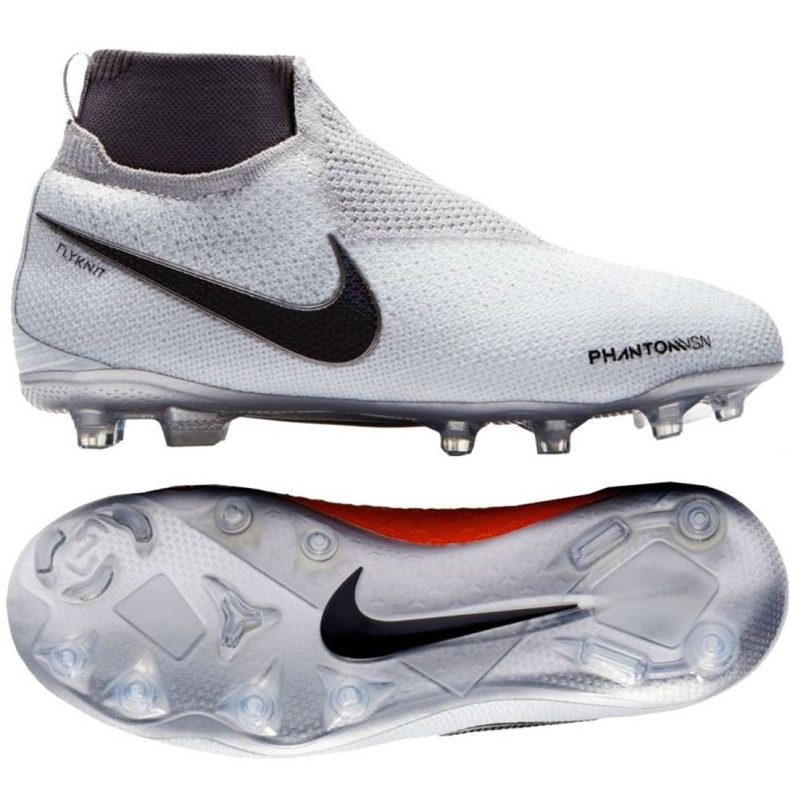 Ghete de fotbal Nike Phantom Vsn Elite Df Fg Jr AO3289-060 alb alb