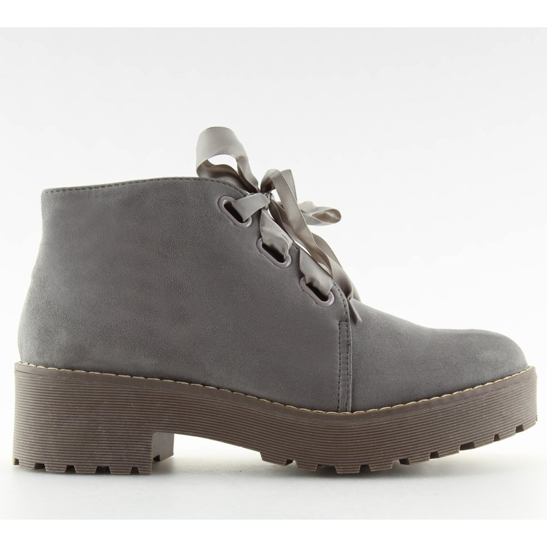 Cizme pentru femei cizme gri LL219 Gri