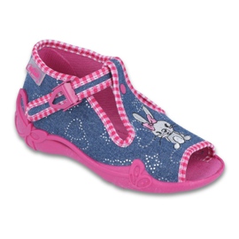 Pantofi copii Befado 213P106 albastru roz