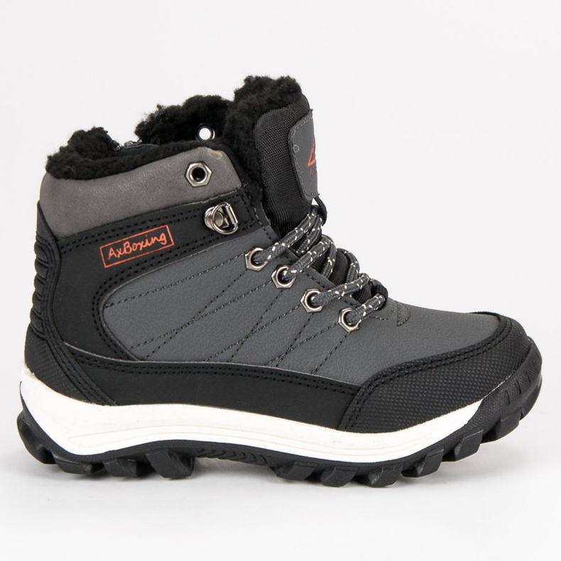 Ax Boxing Încălțăminte caldă deasupra gleznei gri