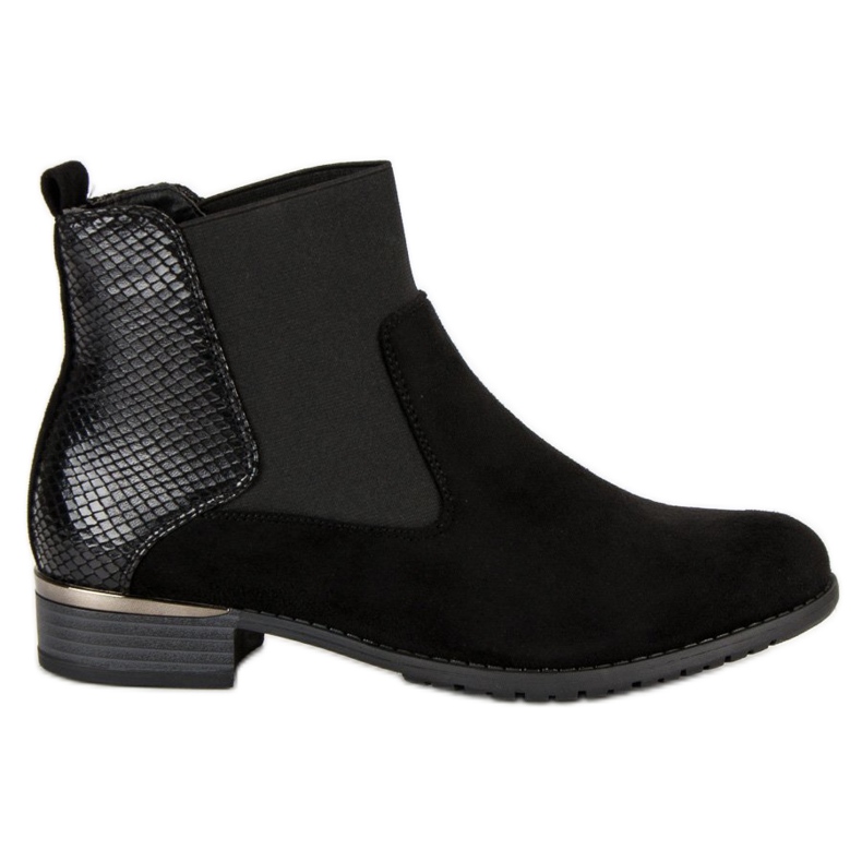 Lucky Shoes Ghete confortabile Jodhpur negru