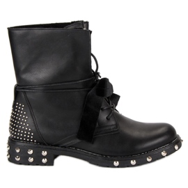 Lucky Shoes Cizme de sticlă de lucru negru Lucky Shoes Cizme de sticlă de lucru negru