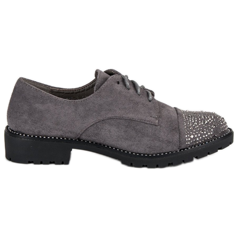 Bello Star Pantofi eleganti din piele intoarsa gri Bello Star Pantofi eleganti din piele intoarsa gri