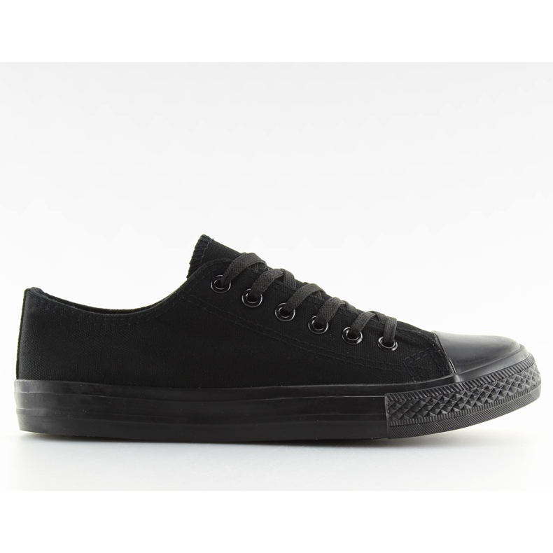 Adidași monocolor negri pentru femei NB176 Negru