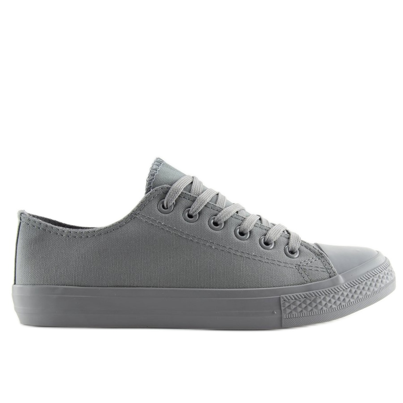 Adidași gri monocolor gri pentru femei NB176 Gri