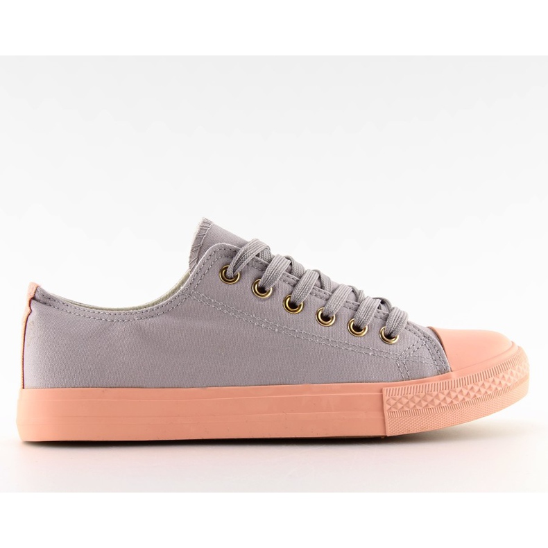 Adidași de damă gri și roz BL97P GREY / ROSE