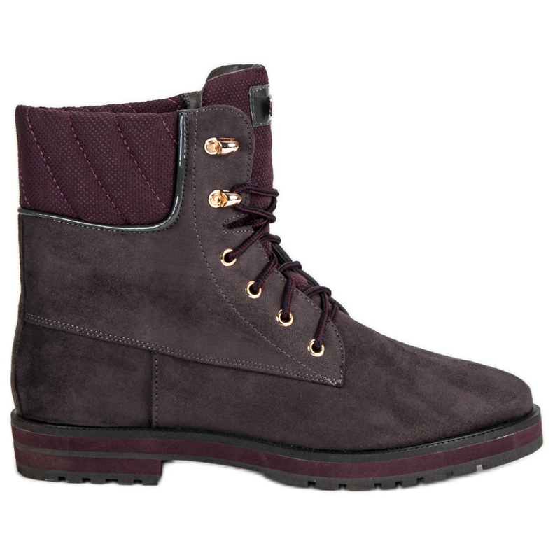 Lucky Shoes Muncitori gri din piele intoarsa Lucky Shoes Muncitori gri din piele intoarsa