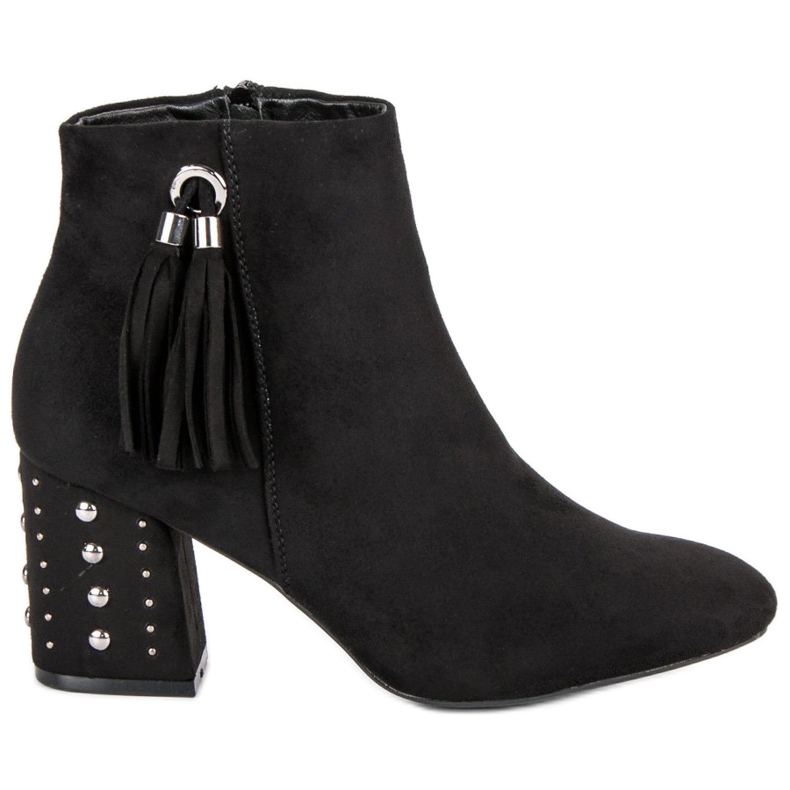 Cizme elegante pe post negru Cizme elegante pe post negru