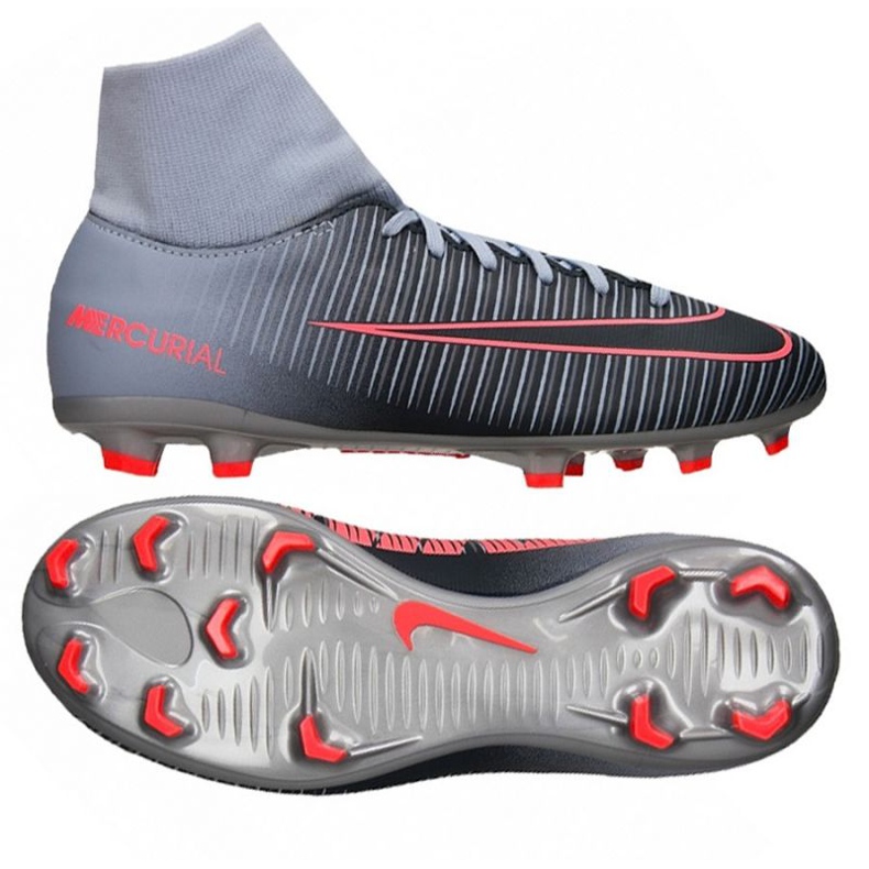 Pantof de fotbal Nike Mercurial Victory Vi gri Pantof de fotbal Nike Mercurial Victory Vi gri