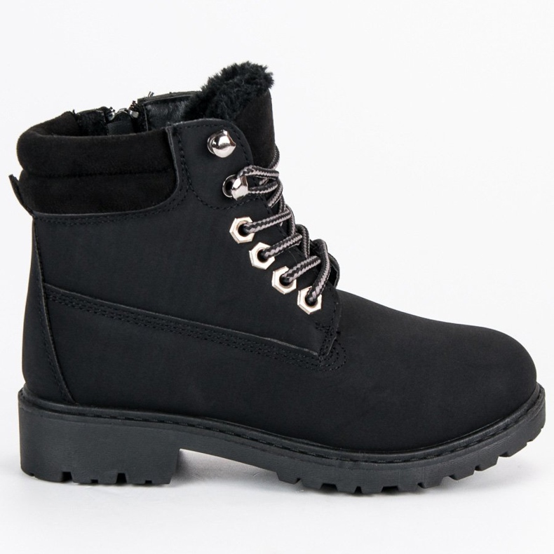 Pantaloni pentru copii cu fermoar negru