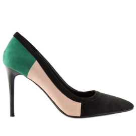 Stilete de damă tricolor LT104P NEGRU / ROSU / VERDE roz Stilete de damă tricolor LT104P NEGRU / ROSU / VERDE roz