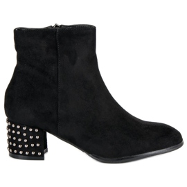 Filippo Cizme elegante din piele intoarsa negru