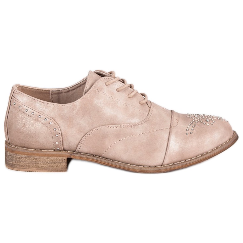 Super Me Pantofi legați la modă roz