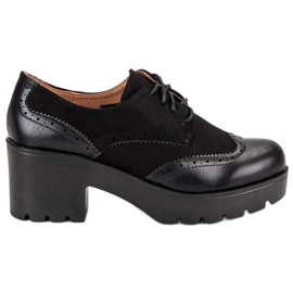 Ch. Creation Pantofi negri eleganți negru