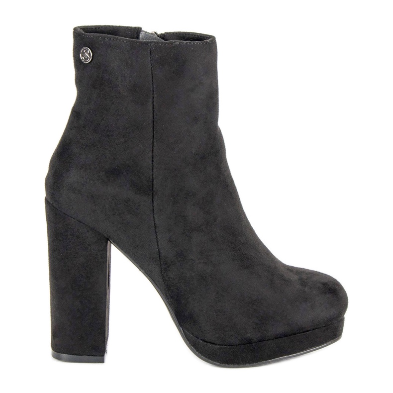 Small Swan Cizme clasice pe post negru Small Swan Cizme clasice pe post negru