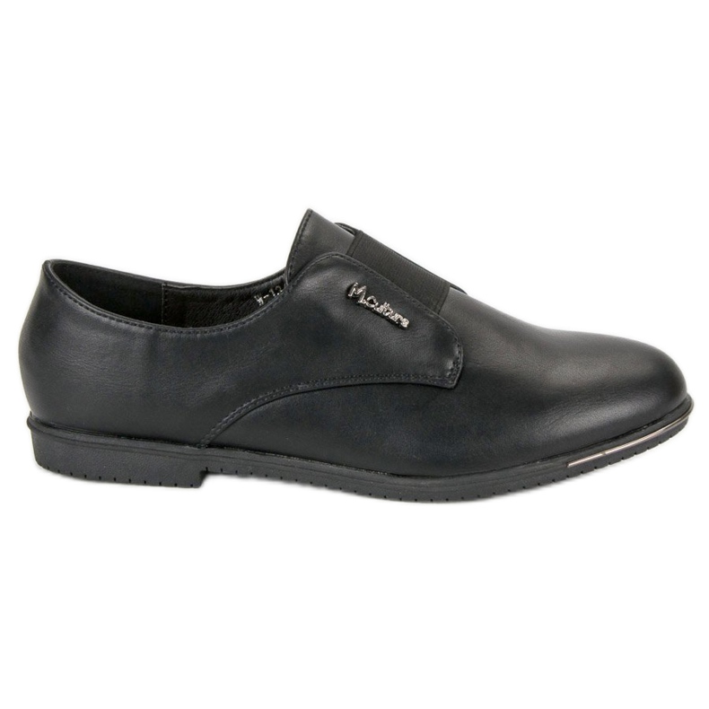 Miss Laura Pantofi negri alunecați negru