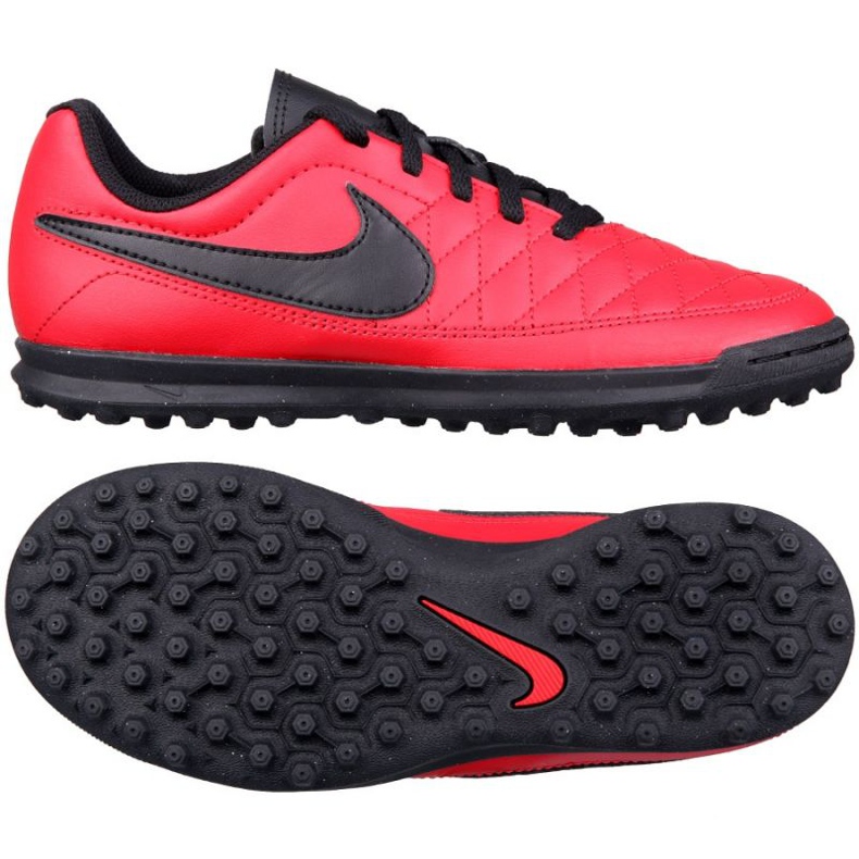 Pantofi de fotbal Nike Majestry Tf Jr AQ7896-600 roșu roșu Pantofi de fotbal Nike Majestry Tf Jr AQ7896-600 roșu roșu