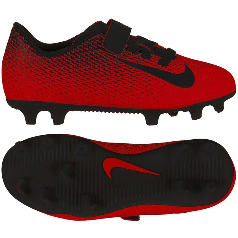 Pantofi de fotbal Nike Bravatia II V FG Jr 844434-601 roșu