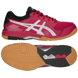 Pantofi de volei Asics Gel Rocket 8 M B706Y-600 roșu multicolor