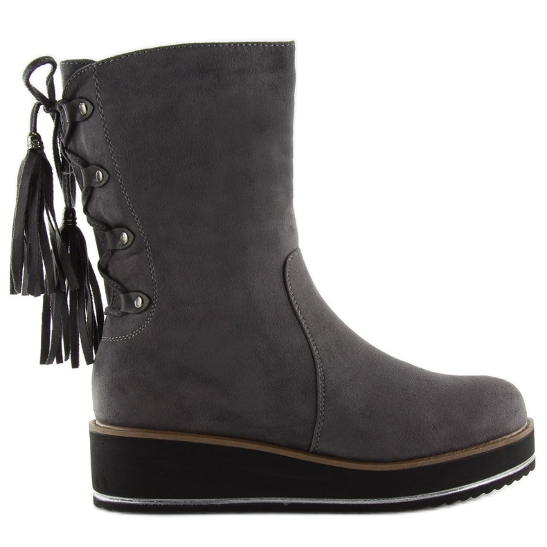 Cizme Gri Gri pentru femei TH17-7 Gri Cizme Gri Gri pentru femei TH17-7 Gri