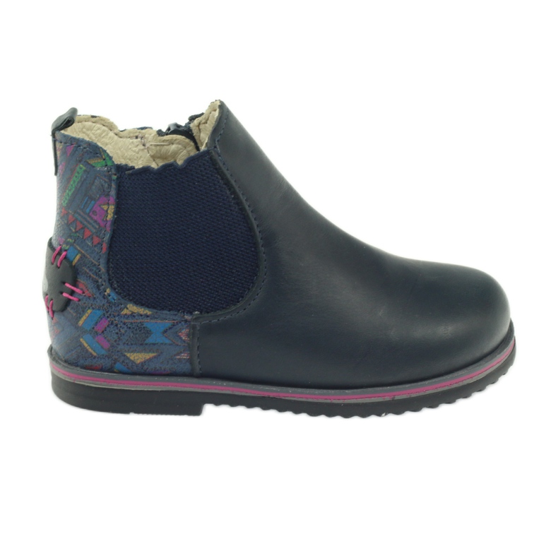 Cizme pentru fete Ren But 1479 bleumarin multicolor albastru marin