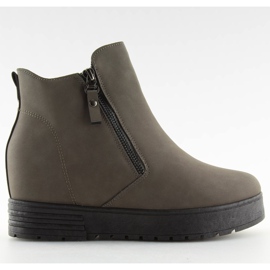 Cizme pe panta ascunsa SJ657 Dark Gray gri