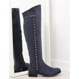 Cizme peste genunchi, bleumarin 990-PG albastru albastru marin Cizme peste genunchi, bleumarin 990-PG albastru albastru marin