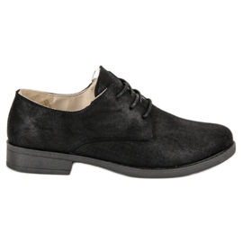 Încălțăminte confortabilă legată negru Încălțăminte confortabilă legată negru