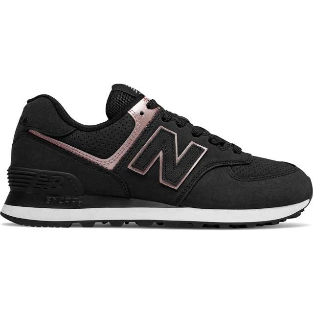 New Balance Wl574nbk Negru cu șampanie metalică