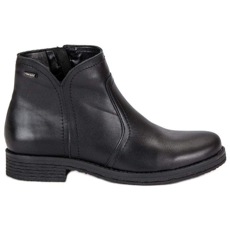 Cizme joase pe fermoarul VINCEZA negru Cizme joase pe fermoarul VINCEZA negru