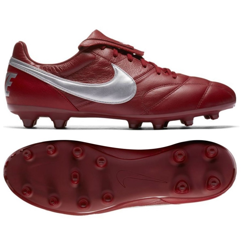 Încălțăminte de fotbal Nike Premier Ii Fg M 917803-606 roșu roșu
