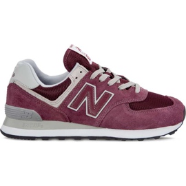 New Balance Wl574er Burgundia cu alb multicolor roșu