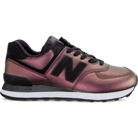 New Balance Wl574ksb Sheen Pack Negru violet roz