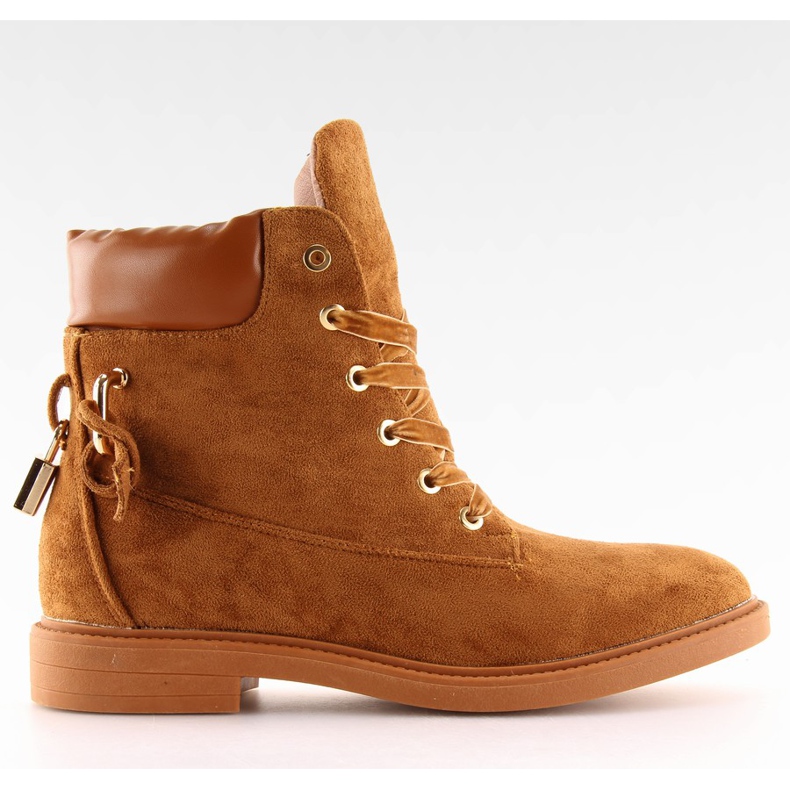 Timberki cu cămașă cu cămilă J-8686 maro Timberki cu cămașă cu cămilă J-8686 maro