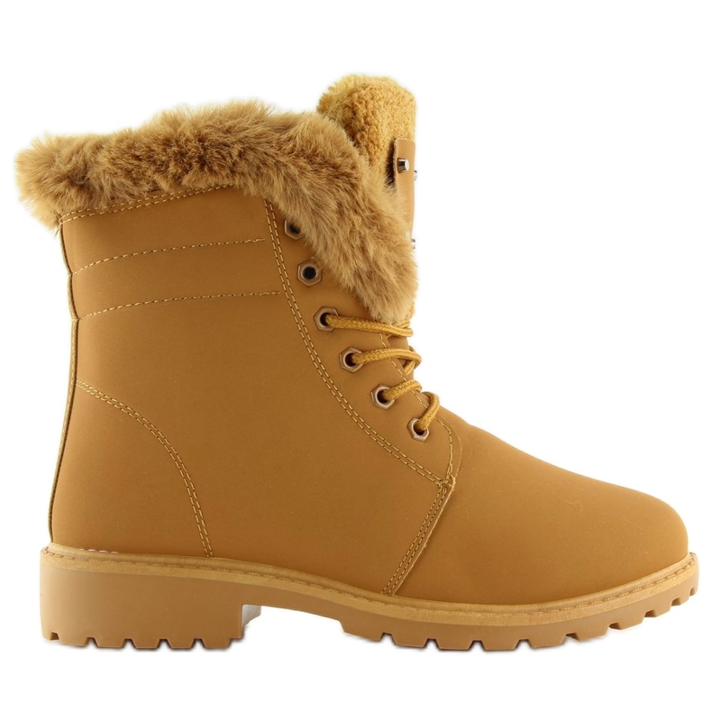 Cizme din lemn camel BL137P Camel maro