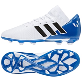 Ghete de fotbal Adidas Nemeziz Messi 18.3 FxG Jr DB2364 multicolor alb
