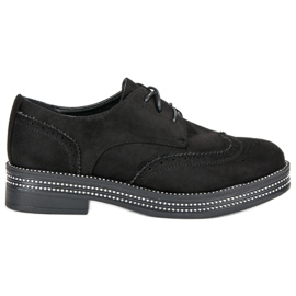 Seastar Pantofi din piele intoarsa la moda negru