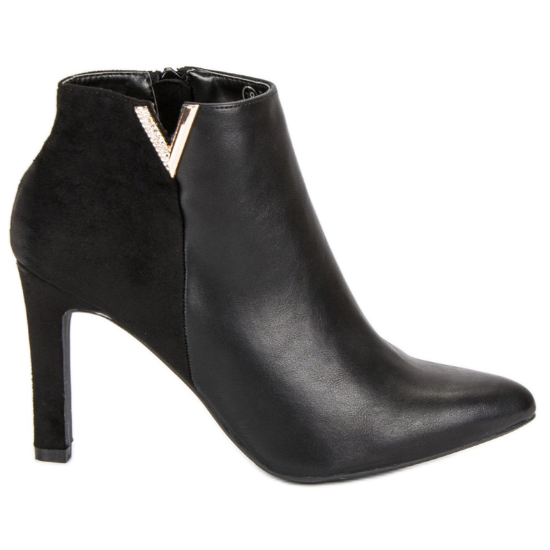 Cizme negre cu toc înalt Vinceza negru