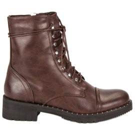 Anesia Paris Cizme legate maro Anesia Paris Cizme legate maro