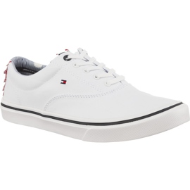 Tommy Hilfiger Sneaker textil cu greutate ușoară 100 alb