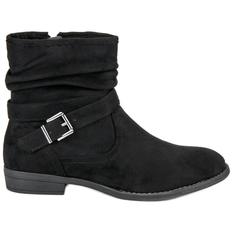 Groto Gogo Cizme calde din piele intoarsa negru