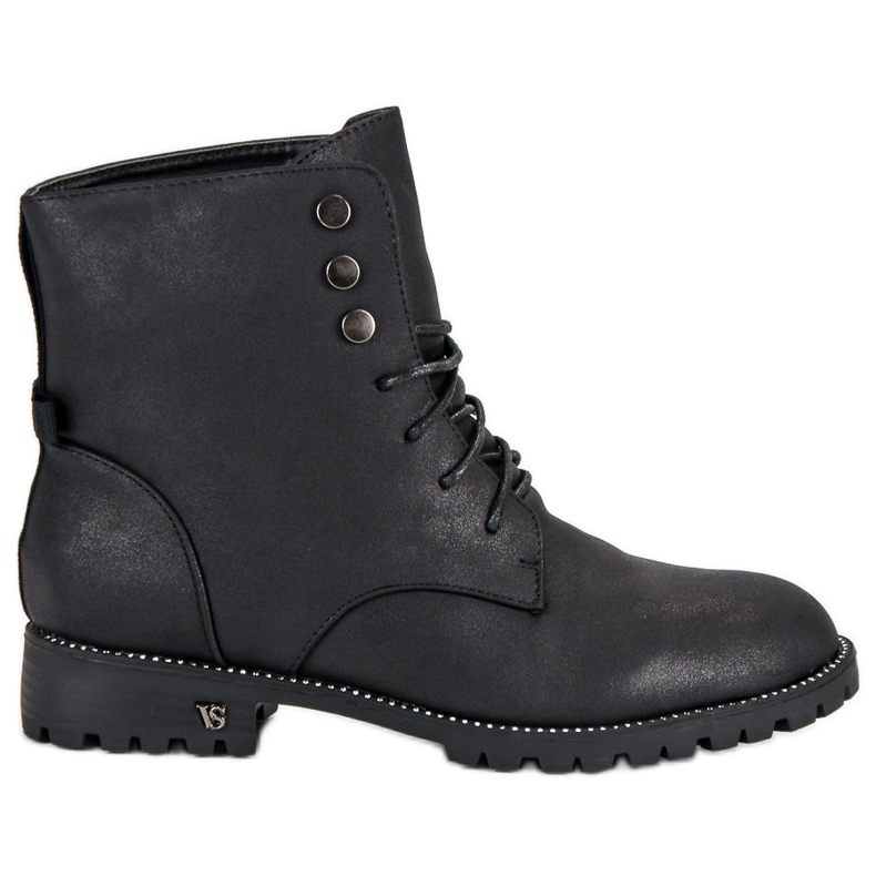 Balada Cizme de lucru cu dantelă negru