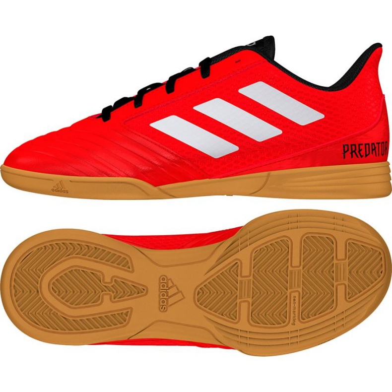 Încălțăminte de interior adidas Predator Tango 18.4 roșu