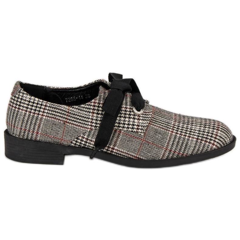 Încălțăminte cu carouri legate VICES gri