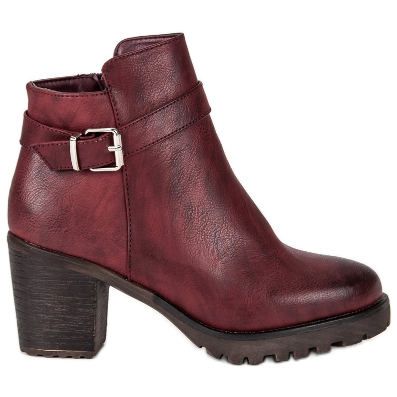 Kayla Cizme burgundie în fiecare zi roșu Kayla Cizme burgundie în fiecare zi roșu